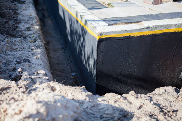 Residential Interior Drainage System installation at a Plainfield, WI home by SJ Waterproofing Pros